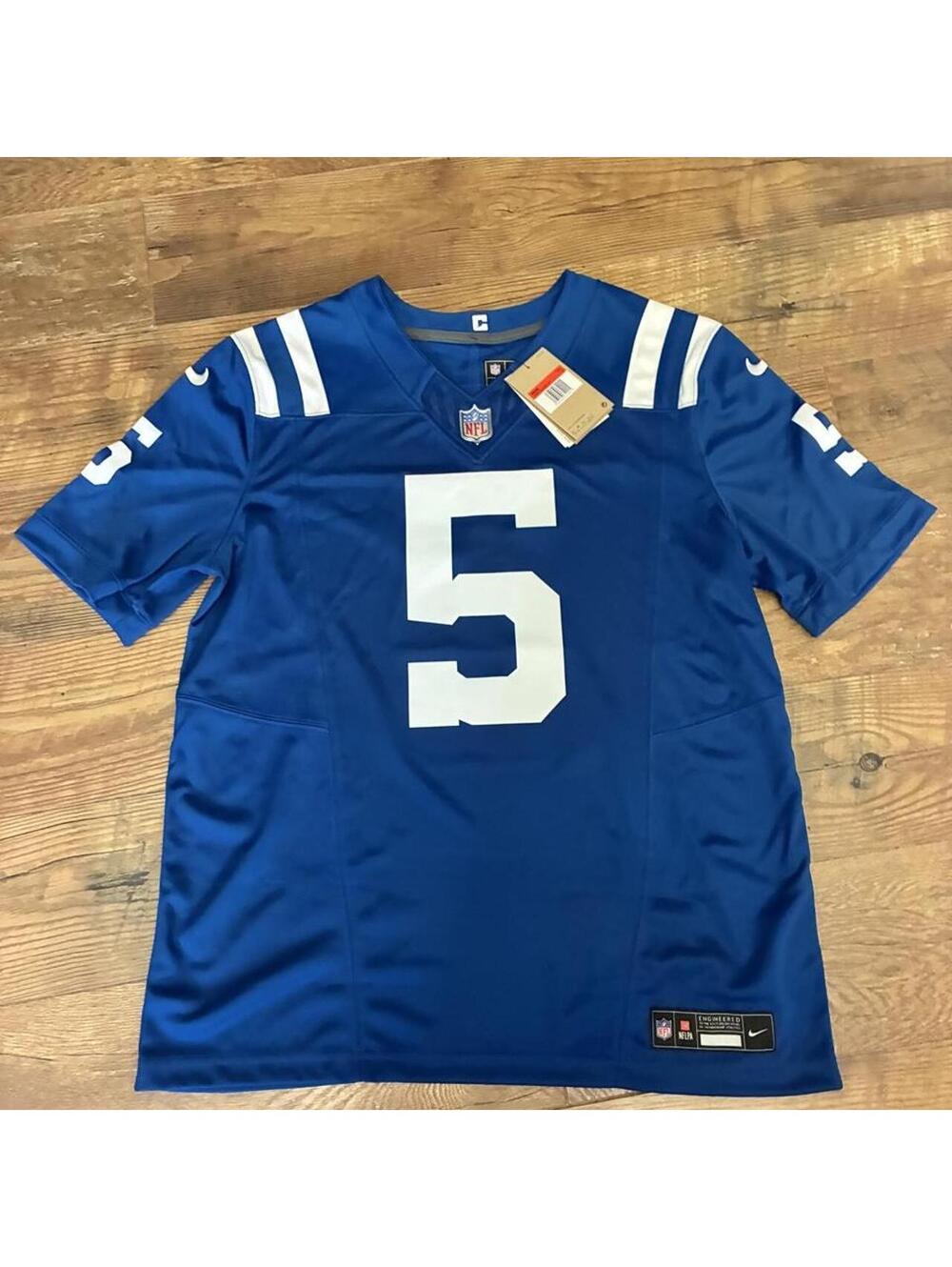 Nike Vapor F.U.S.E. Indianapolis Colts #5 Anthony Richardson blue jersey